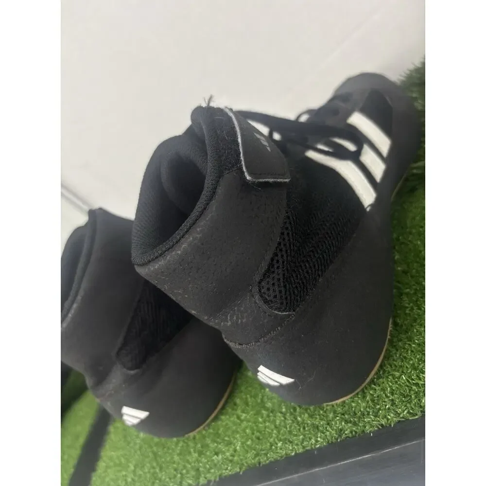 Adidas HVC 2 Wrestling Shoes Black Leather Mid Top AQ3325 Mens US Size 10 - Picture 4 of 9